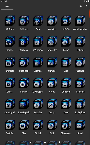 ۳D Silver Icon Pack - عکس برنامه موبایلی اندروید