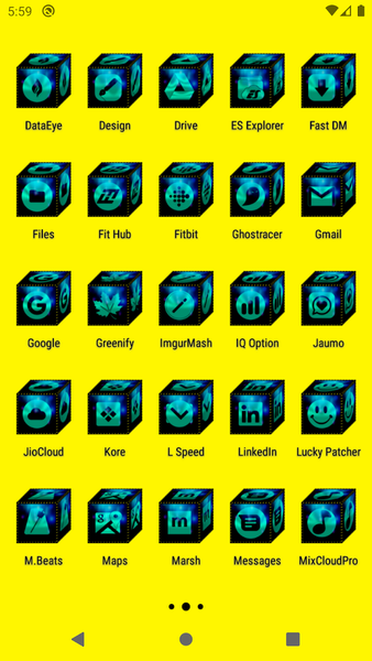 ۳D Teal Icon Pack - عکس برنامه موبایلی اندروید