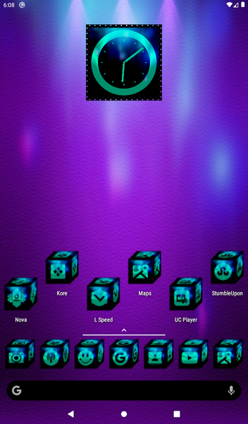 ۳D Teal Icon Pack - عکس برنامه موبایلی اندروید