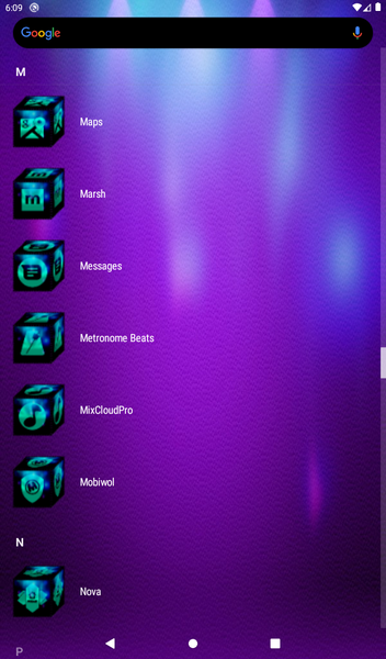 ۳D Teal Icon Pack - عکس برنامه موبایلی اندروید