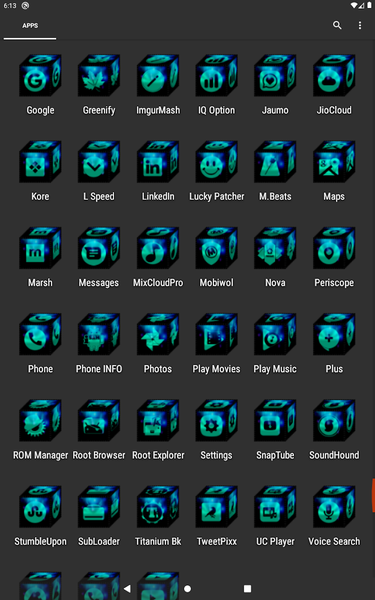 ۳D Teal Icon Pack - عکس برنامه موبایلی اندروید