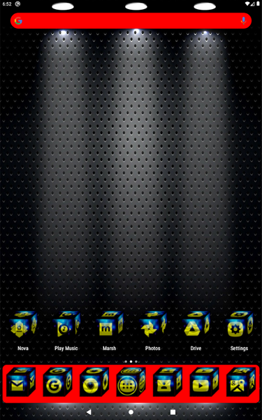 ۳D Yellow Icon Pack - عکس برنامه موبایلی اندروید