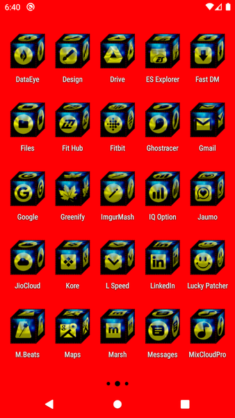 ۳D Yellow Icon Pack - عکس برنامه موبایلی اندروید