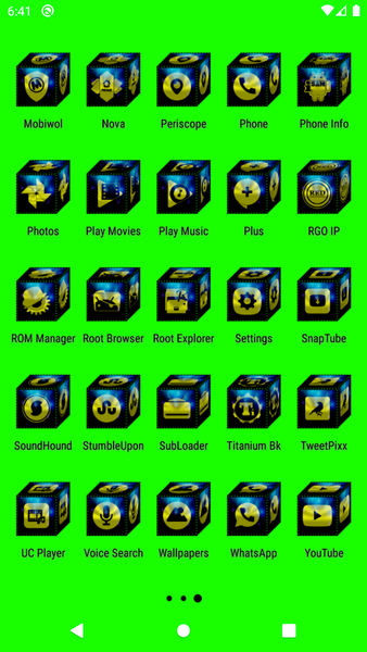 ۳D Yellow Icon Pack - عکس برنامه موبایلی اندروید