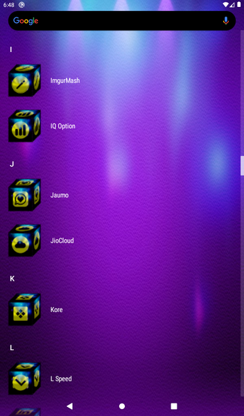 ۳D Yellow Icon Pack - عکس برنامه موبایلی اندروید