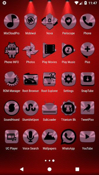 Lilac Purple & Black Icon Pack - عکس برنامه موبایلی اندروید