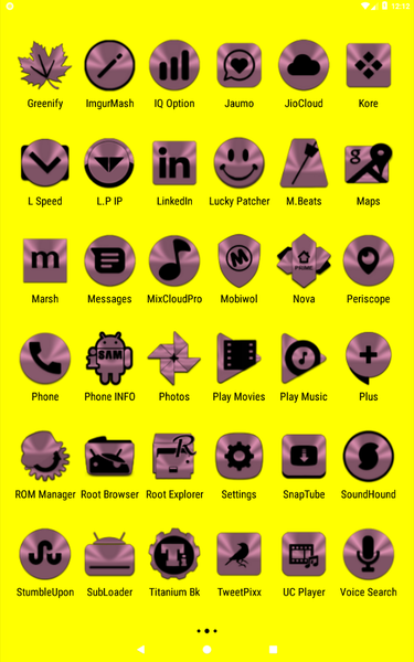 Lilac Purple & Black Icon Pack - عکس برنامه موبایلی اندروید