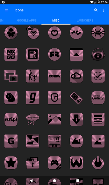 Lilac Purple & Black Icon Pack - عکس برنامه موبایلی اندروید