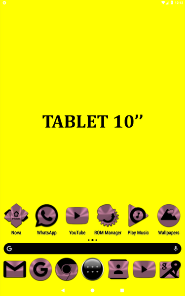 Lilac Purple & Black Icon Pack - عکس برنامه موبایلی اندروید