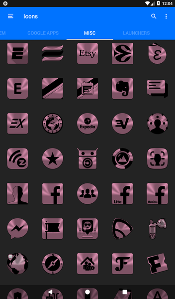 Lilac Purple & Black Icon Pack - عکس برنامه موبایلی اندروید
