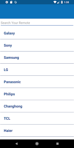 Galaxy Universal Remote - Image screenshot of android app