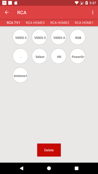 RCA Universal Remote - عکس برنامه موبایلی اندروید