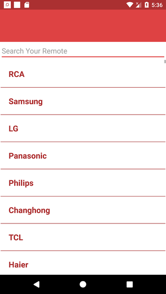 RCA Universal Remote - عکس برنامه موبایلی اندروید