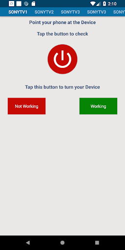Sony Universal Remote Control - عکس برنامه موبایلی اندروید