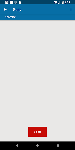 Sony Universal Remote Control - عکس برنامه موبایلی اندروید