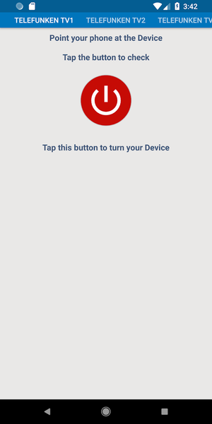 Telefunken TV Remote - Image screenshot of android app