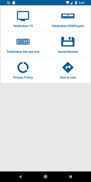 Telefunken TV Remote - Image screenshot of android app