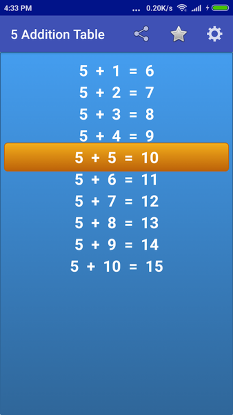 Kids Addition Tables - عکس برنامه موبایلی اندروید