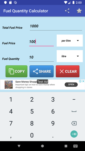 Fuel Calculators - Trip Cost - عکس برنامه موبایلی اندروید