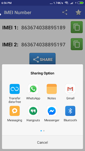 IMEI Number Checker - Image screenshot of android app