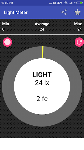 Light Meter - عکس برنامه موبایلی اندروید