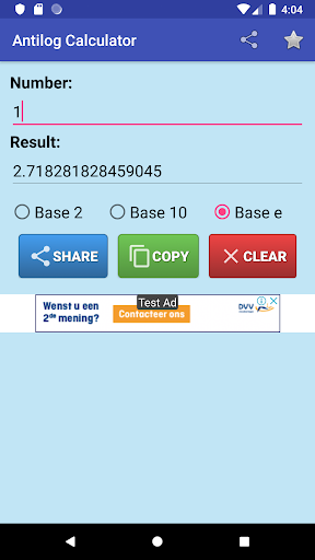 Log Antilog Calculator - عکس برنامه موبایلی اندروید