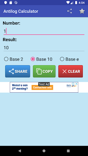 Log Antilog Calculator - عکس برنامه موبایلی اندروید