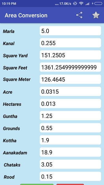 Marla Calculator - Land Area - عکس برنامه موبایلی اندروید