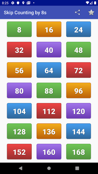 Skip Counting for Kids - Image screenshot of android app