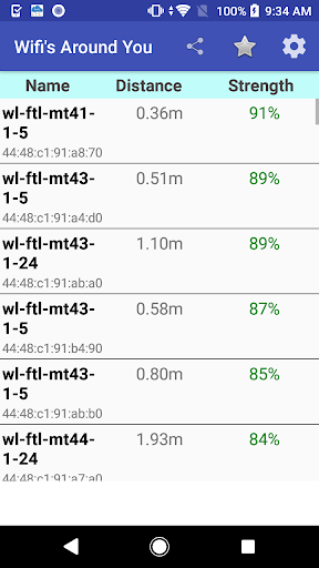 Ultimate WiFi Strength Meter - Image screenshot of android app