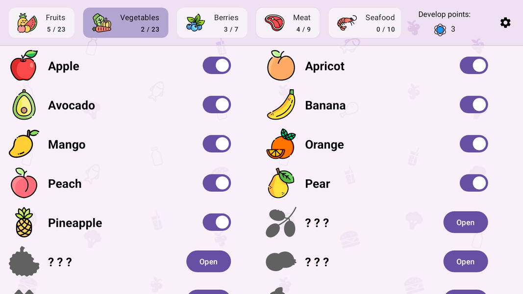 Foody: Edible & Inedible - عکس بازی موبایلی اندروید