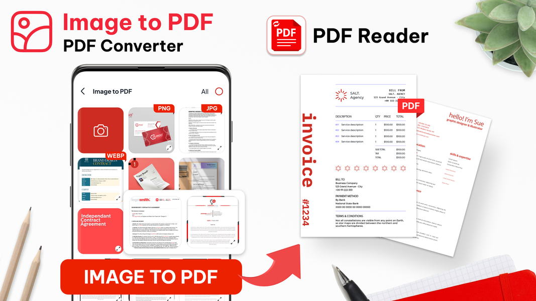 Image to PDF & PDF Converter - Image screenshot of android app