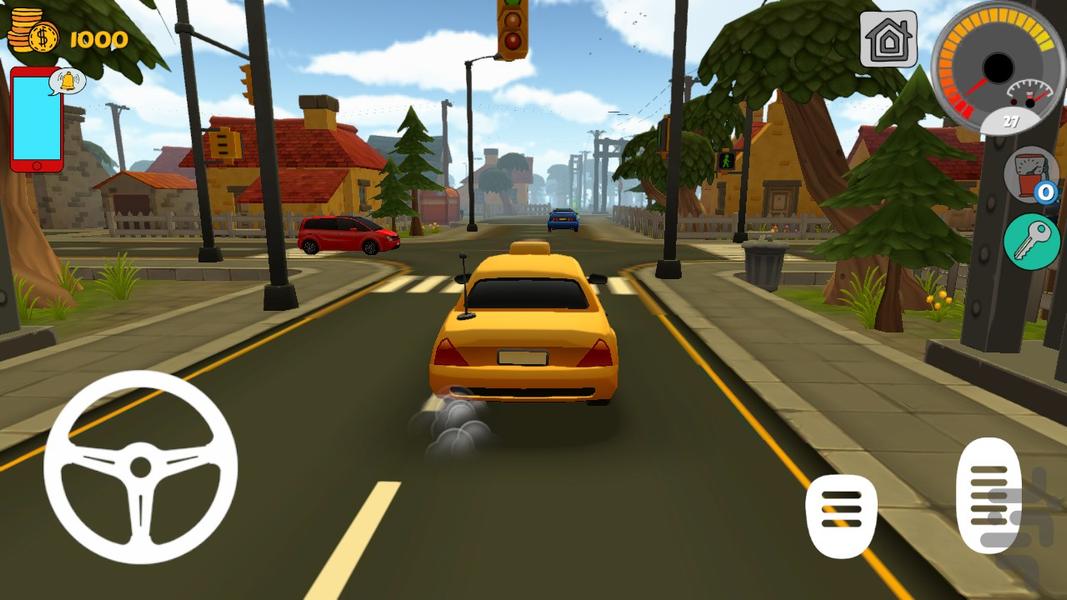 تاکسی اینترنتی (شهر کارتونی) - عکس بازی موبایلی اندروید