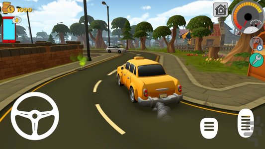تاکسی اینترنتی (شهر کارتونی) - عکس بازی موبایلی اندروید