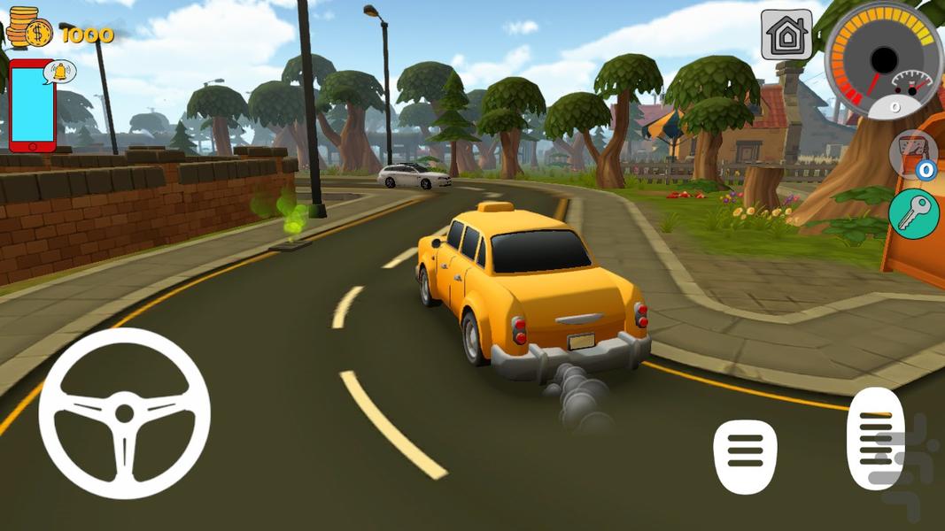 Internet Taxi (Cartoon City) - Gameplay image of android game