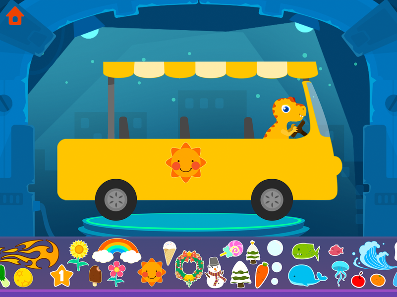 Dinosaur Bus Games for kids - عکس بازی موبایلی اندروید