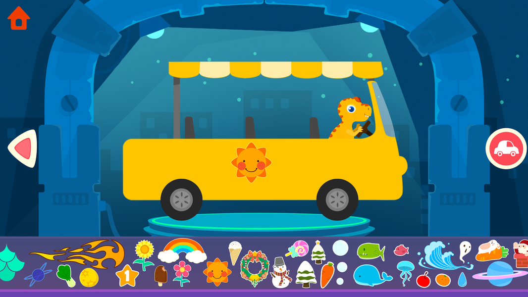 Dinosaur Bus Games for kids - عکس بازی موبایلی اندروید