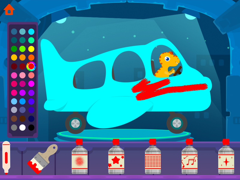 Dinosaur Bus Games for kids - عکس بازی موبایلی اندروید
