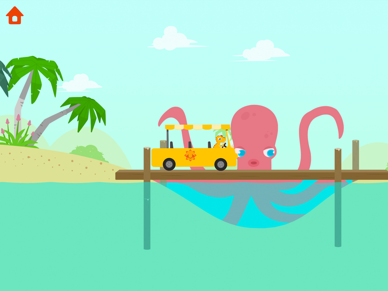 Dinosaur Bus Games for kids - عکس بازی موبایلی اندروید
