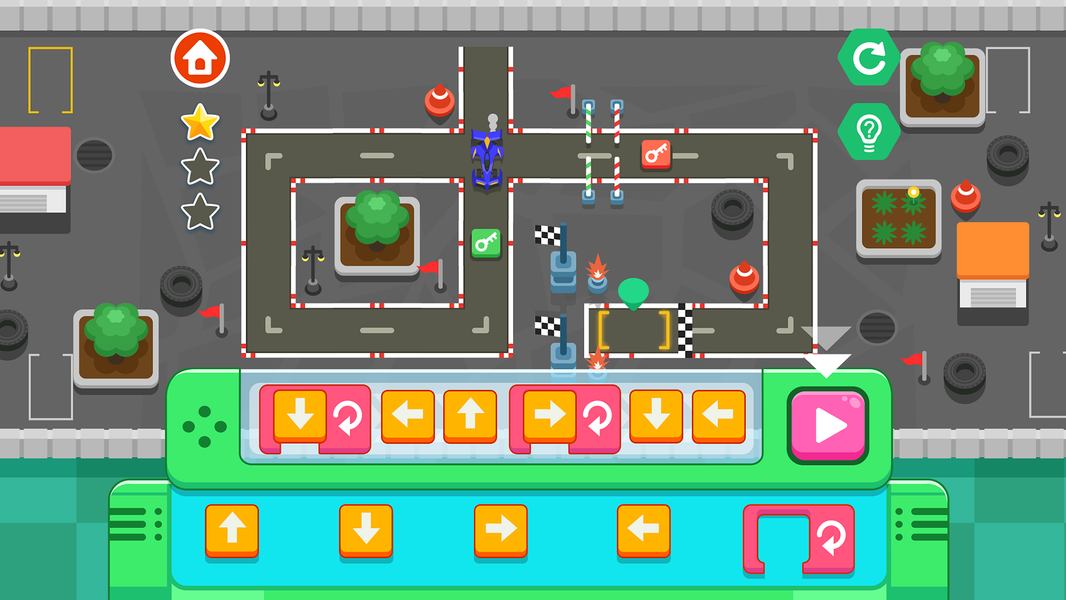 Coding for kids - Racing games - Gameplay image of android game