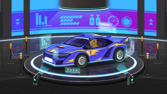Dinosaur Coding 3 Racing Games - Gameplay image of android game