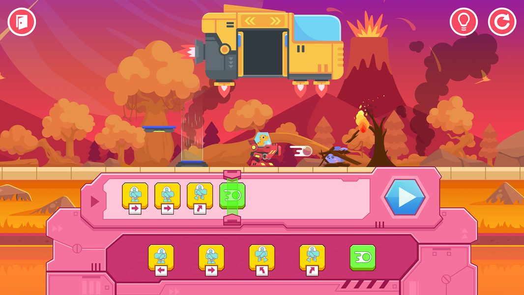 Dinosaur Coding Adventure Kids - Gameplay image of android game