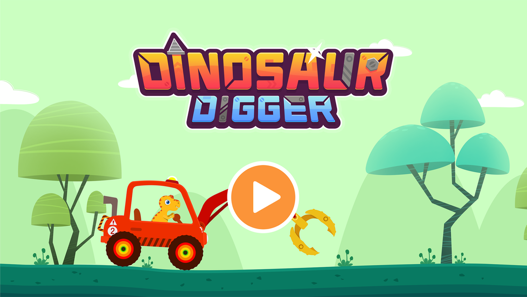 Dinosaur Digger Truck Games - Image screenshot of android app