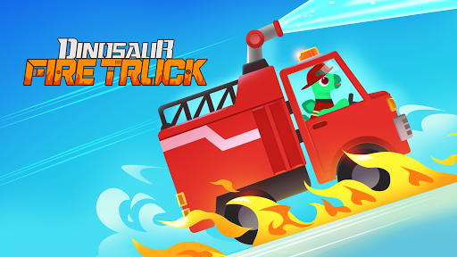 Dinosaur Fire Truck: for kids - Image screenshot of android app