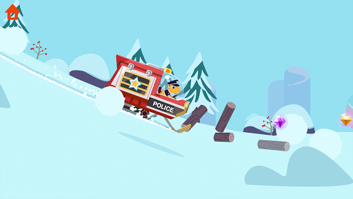 Dinosaur Police Car kids Games - عکس بازی موبایلی اندروید