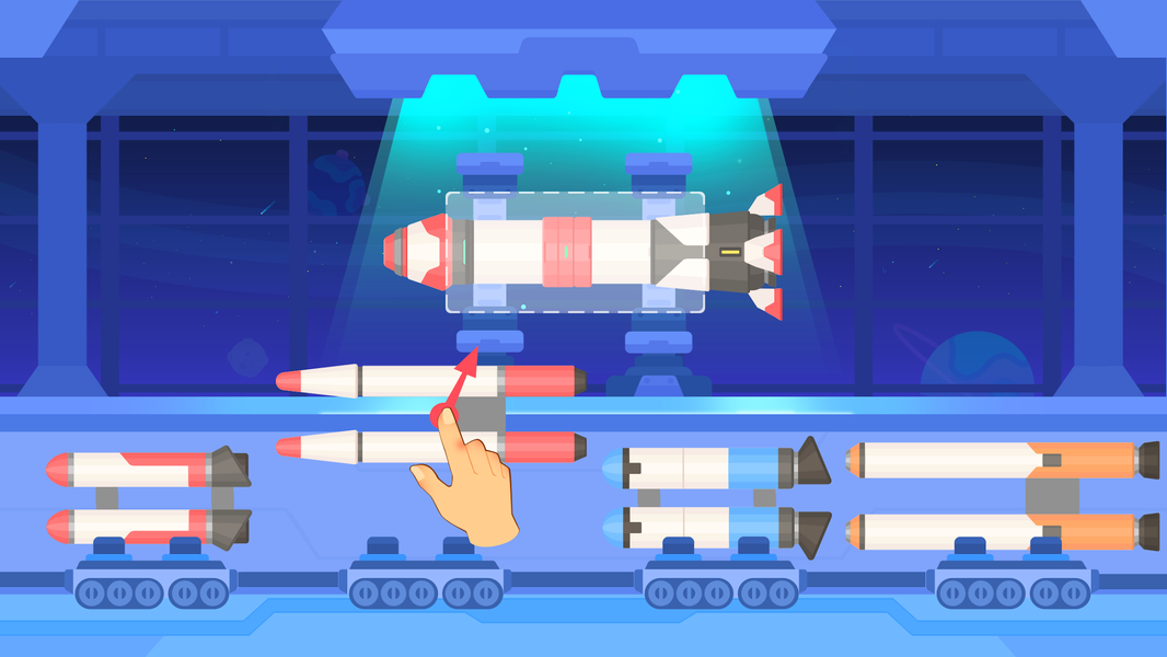 Dinosaur Rocket Games for kids - Image screenshot of android app