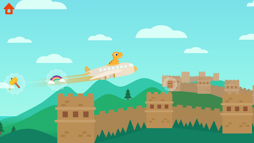 Dinosaur Plane Games for kids - Gameplay image of android game