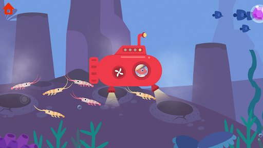 Dinosaur Submarine - for kids - Gameplay image of android game