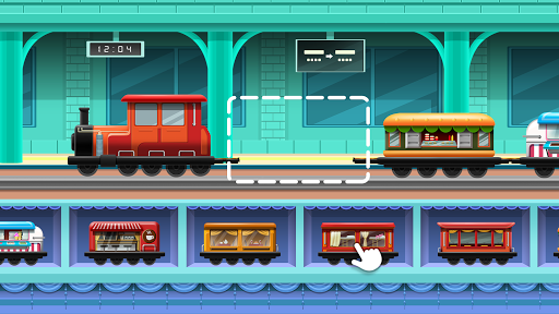 Train Builder - Games for kids - Gameplay image of android game