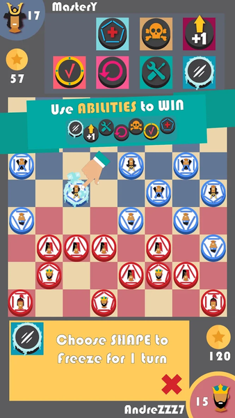 Chess & Checkers mix puzzles - Gameplay image of android game